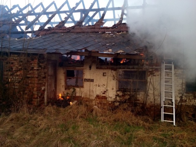 Požár stodoly Pravonín